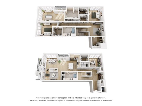 Floor plan for 3 beds, 2 baths, 2410 sqft